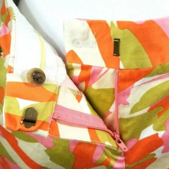 J. Crew women's size 6 orange camo mini skirt sz 6 - Picture 5 of 8